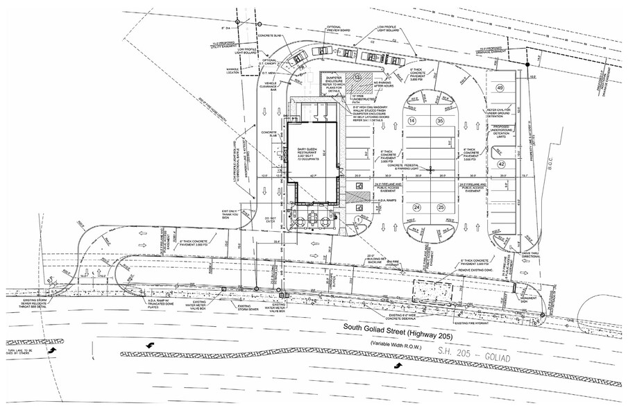 1801 S Goliad St, Rockwall, TX à louer - Plan de site - Image 3 de 3