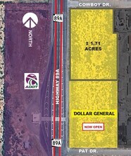 SEC Hwy 89A & Cowboy Dr, Fredonia, AZ - Aérien  Vue de la carte