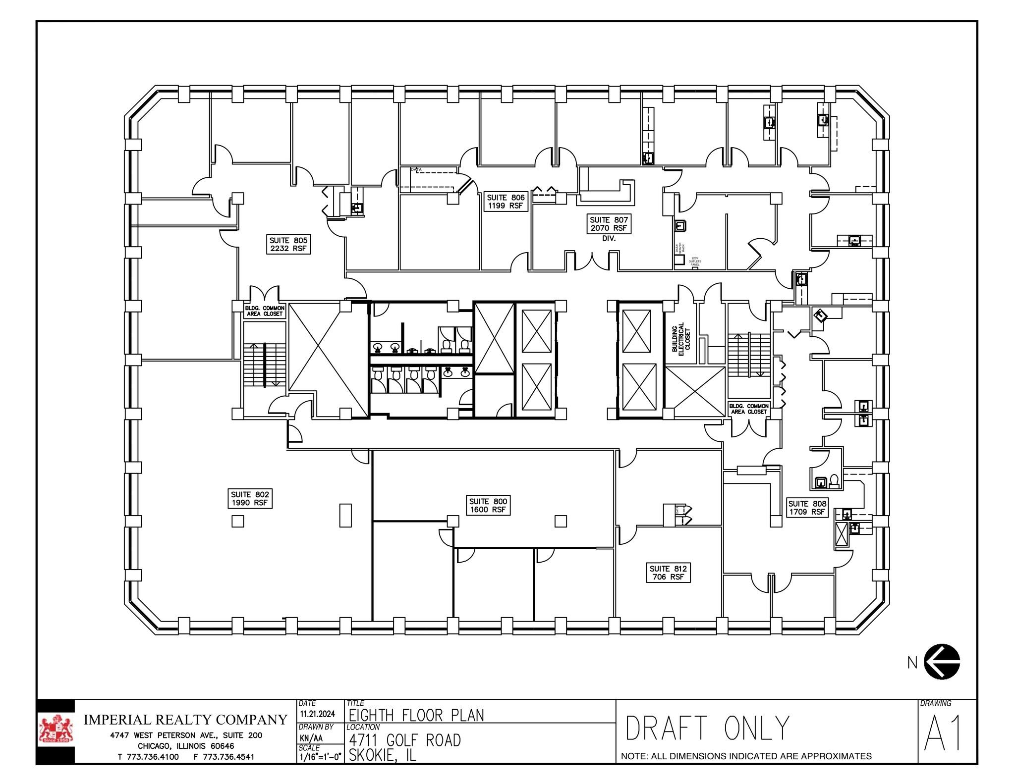 4709-4711 Golf Rd, Skokie, IL à louer Plan de site- Image 1 de 1