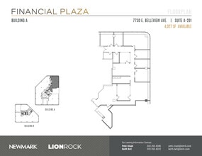 7730 E Belleview Ave, Greenwood Village, CO for lease Floor Plan- Image 1 of 2