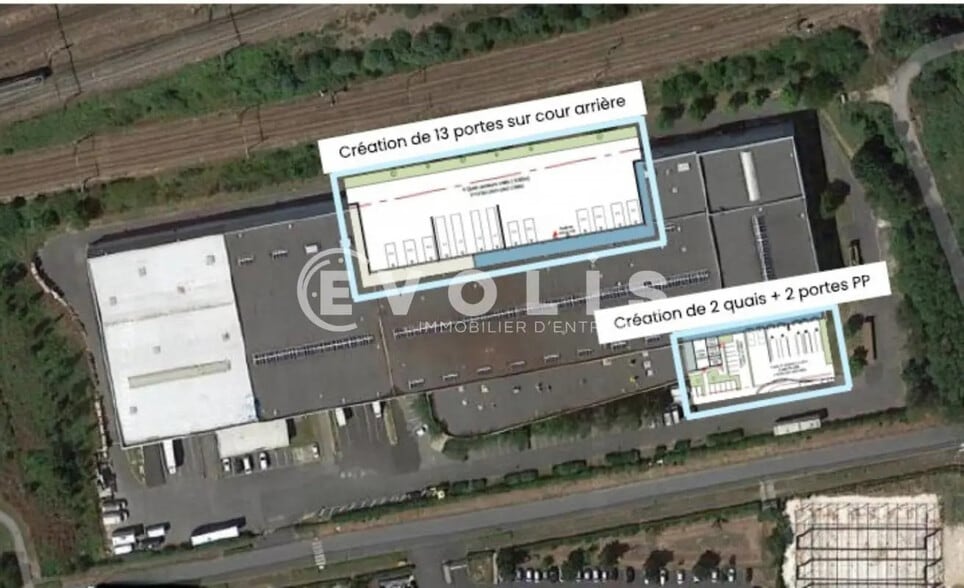 205 Rue De La Motte, Lieusaint à louer - Aérien - Image 2 de 6