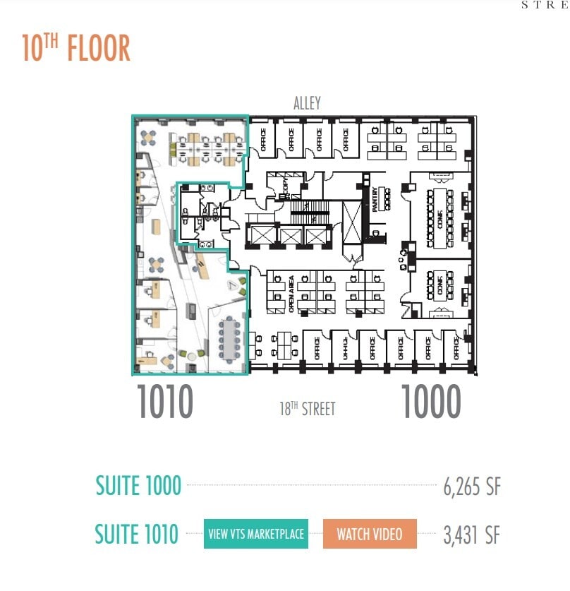 1015 18th St NW, Washington, DC à louer Plan d’étage- Image 1 de 11