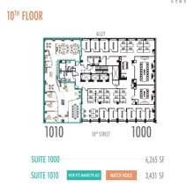 1015 18th St NW, Washington, DC à louer Plan d’étage- Image 1 de 11
