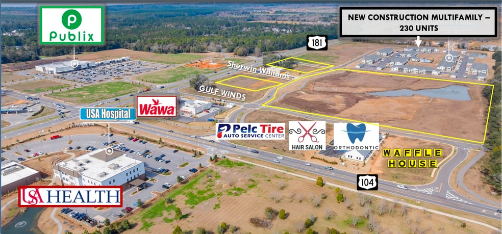 Highway 181 and Highway 104, Fairhope, AL à vendre - Photo du bâtiment - Image 2 de 3
