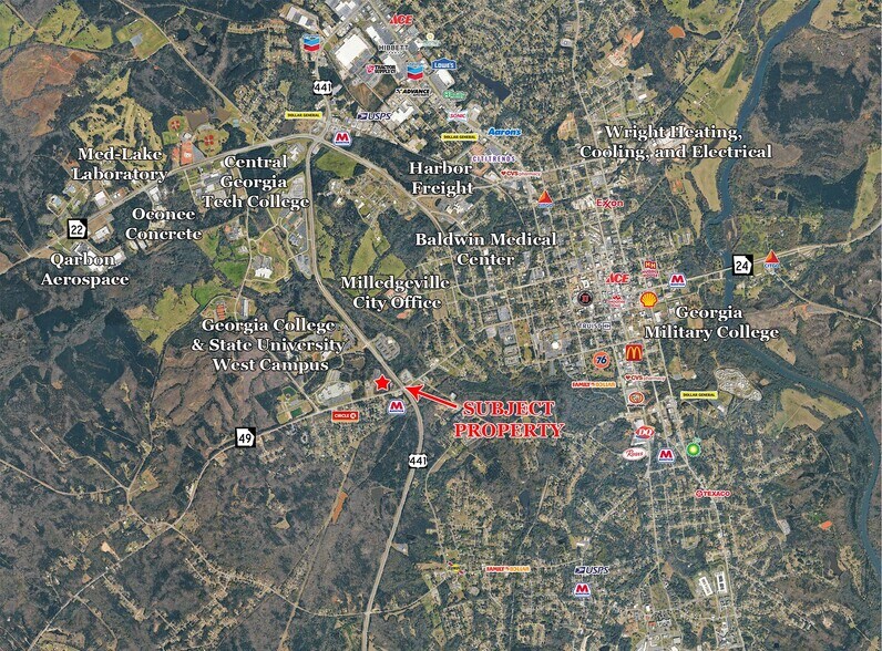 GA Highway 49 & US Highway 441, Milledgeville, GA à vendre - Photo du bâtiment - Image 3 de 3