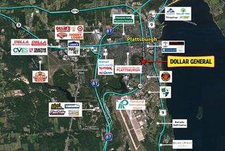 4989 S Catherine St, Plattsburgh, NY - AÉRIEN  Vue de la carte