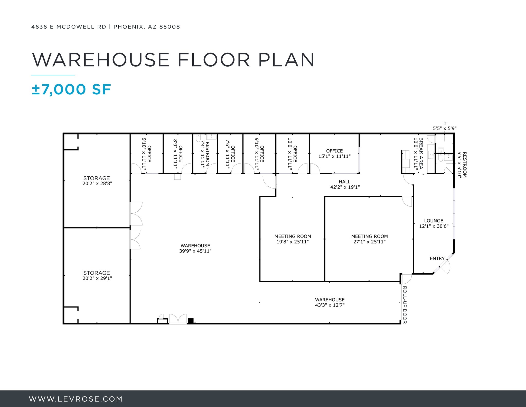 4636 E McDowell Rd, Phoenix, AZ à louer Plan de site- Image 1 de 1