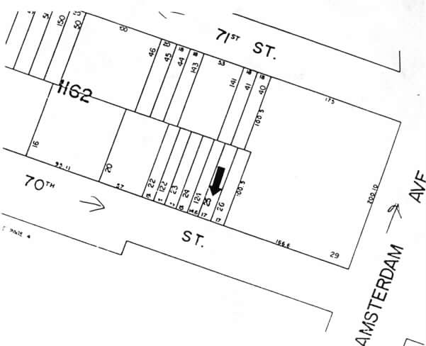 213 W 70th St, New York, NY for lease - Plat Map - Image 2 of 6