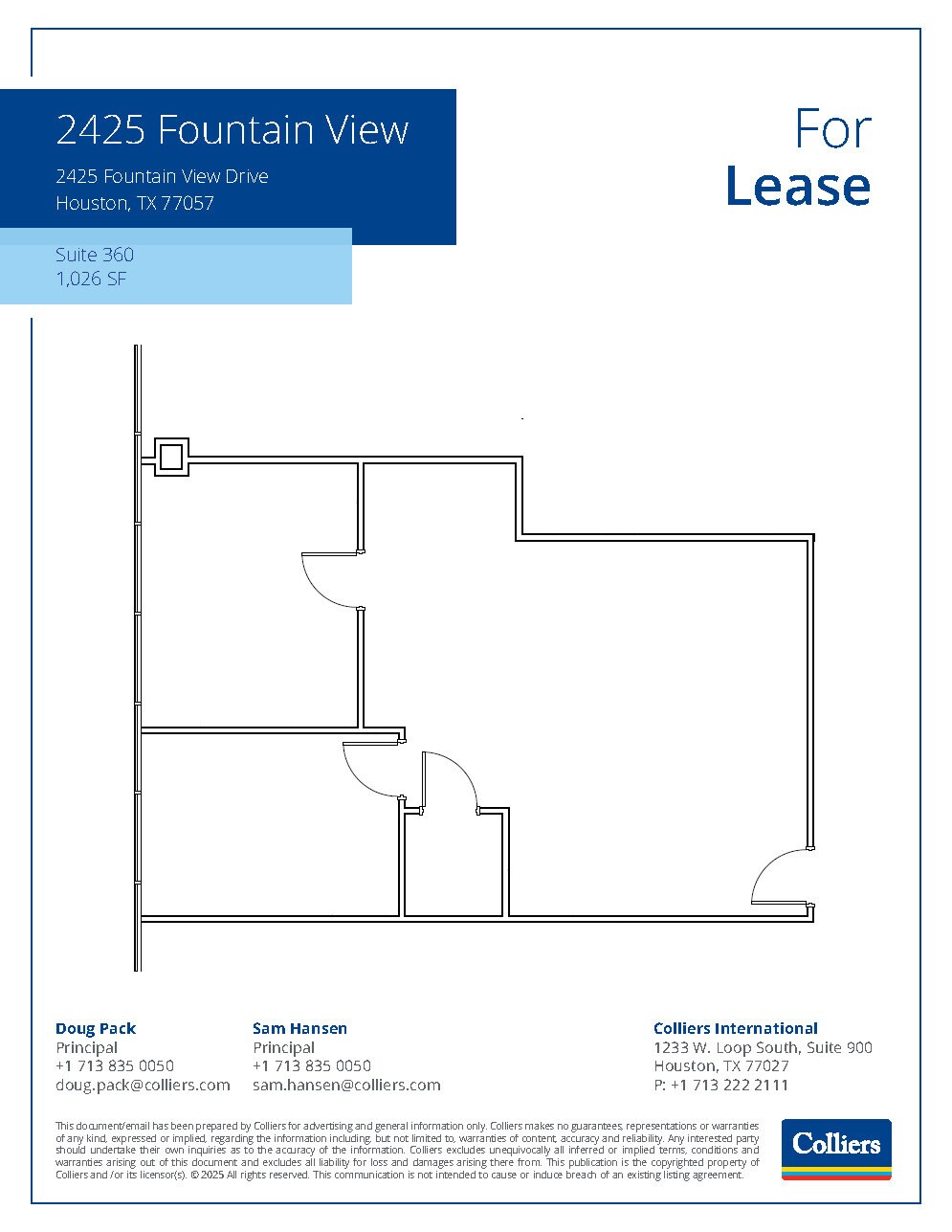 2425 Fountain View Dr, Houston, TX for lease Floor Plan- Image 1 of 1