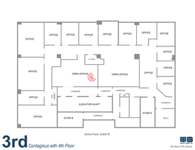 39-43 W 37th St, New York, NY à louer Plan d  tage- Image 1 de 8