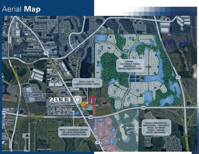 7833 Narcoossee Rd, Orlando, FL for lease - Aerial - Image 2 of 4