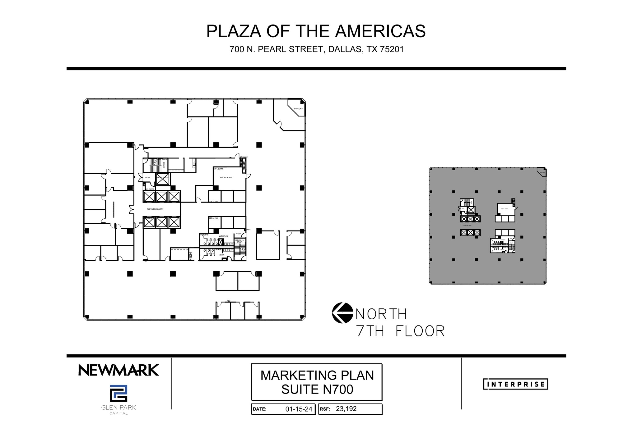 700 N Pearl St, Dallas, TX for lease Floor Plan- Image 1 of 1