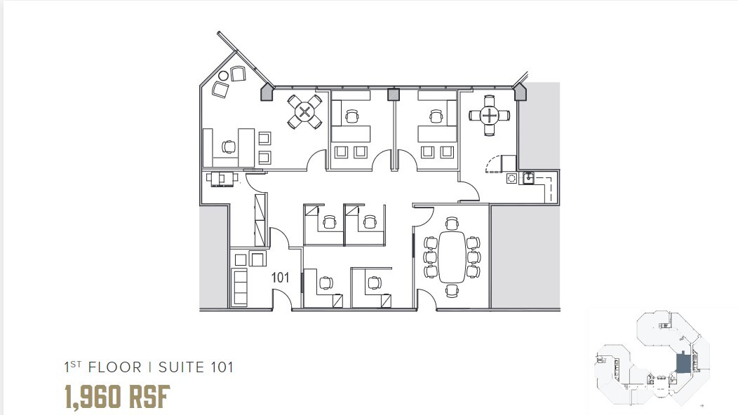 20750 Ventura Blvd, Woodland Hills, CA à louer Plan d  tage- Image 1 de 1