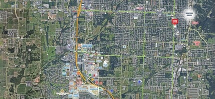 715 S 8th St, Rogers, AR - AERIAL map view