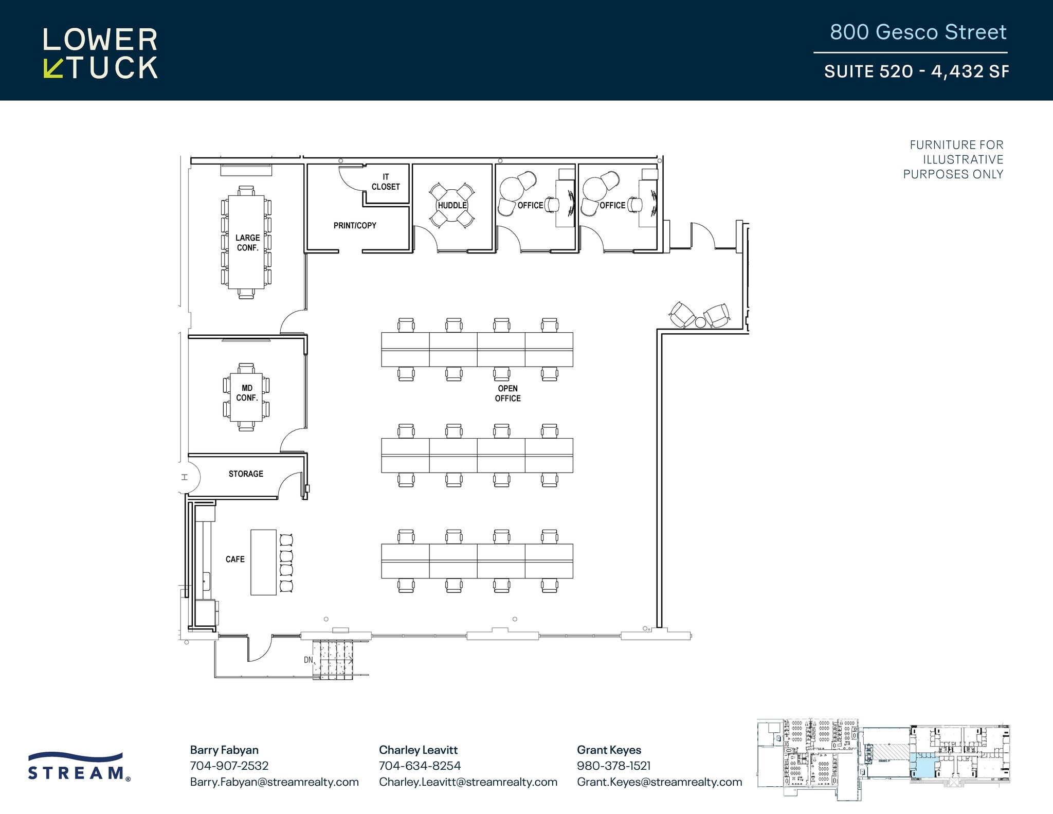 800 Gesco St, Charlotte, NC for lease Floor Plan- Image 1 of 1