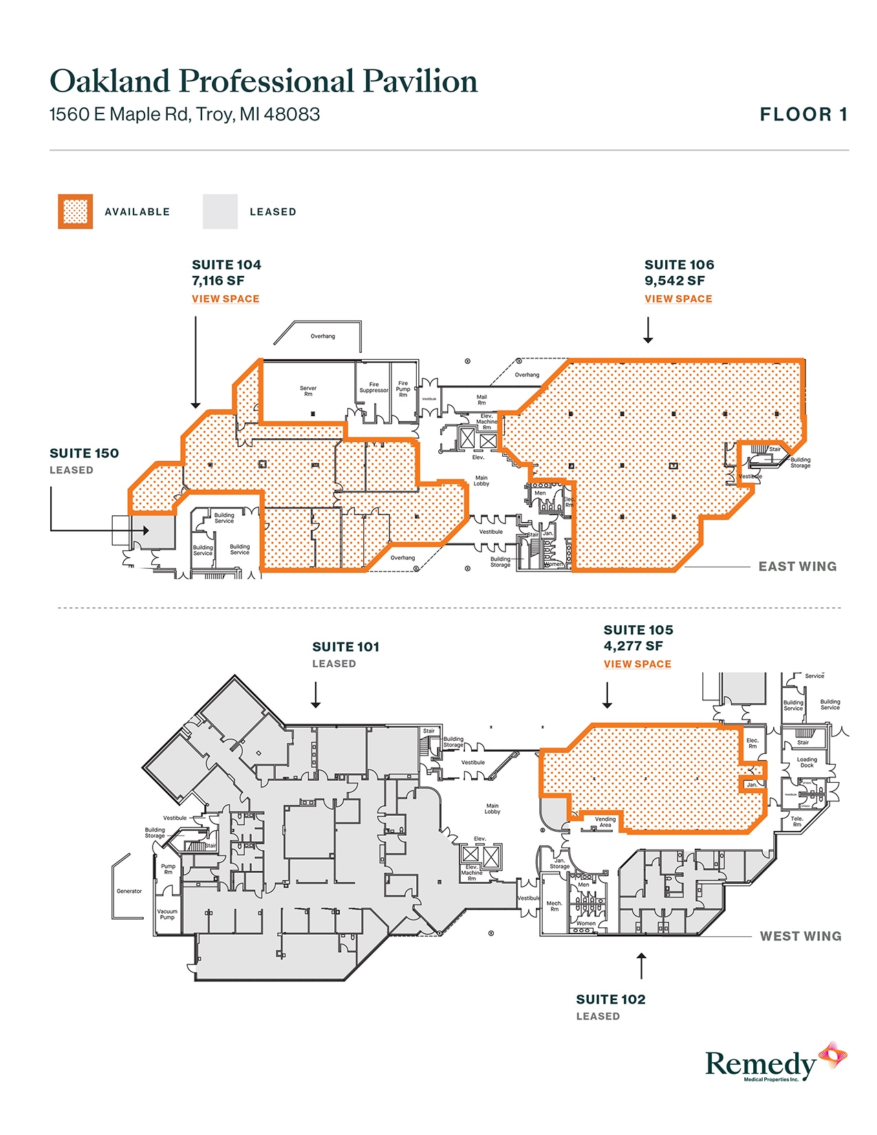 1560 E Maple Rd, Troy, MI for lease Floor Plan- Image 1 of 1