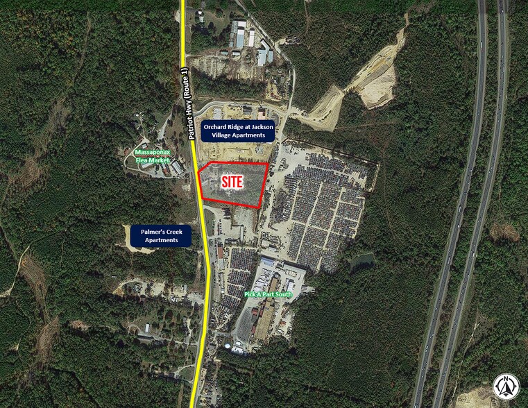 9017 Patriot Hwy, Fredericksburg, VA à vendre - Aérien - Image 2 de 6