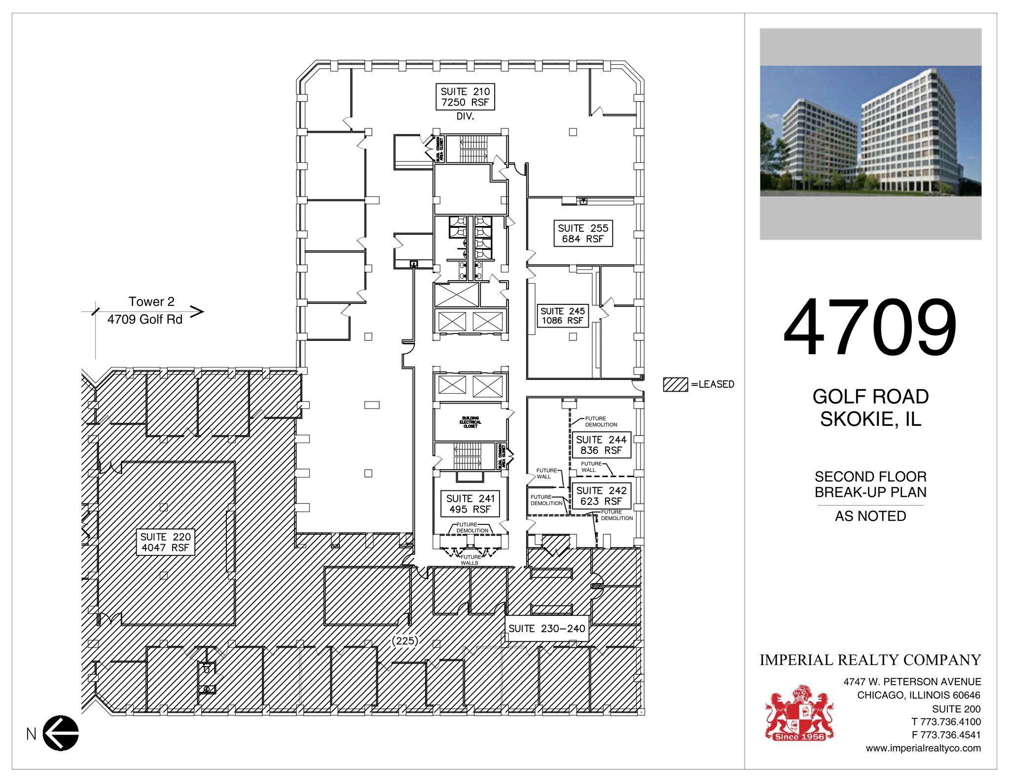 4709-4711 Golf Rd, Skokie, IL à louer Plan de site- Image 1 de 1