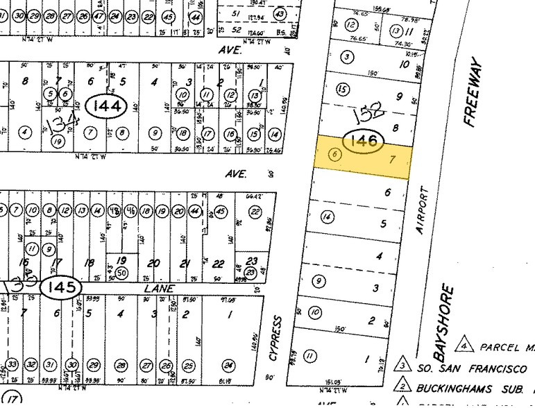 727 Airport Blvd, South San Francisco, CA à vendre - Plan cadastral - Image 3 de 3