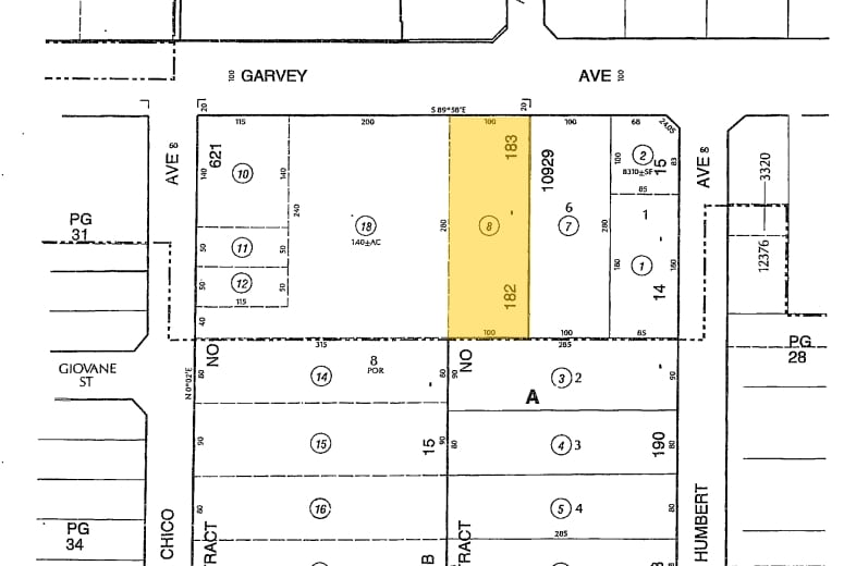 9640 Garvey Ave, South El Monte, CA for sale - Plat Map - Image 2 of 3