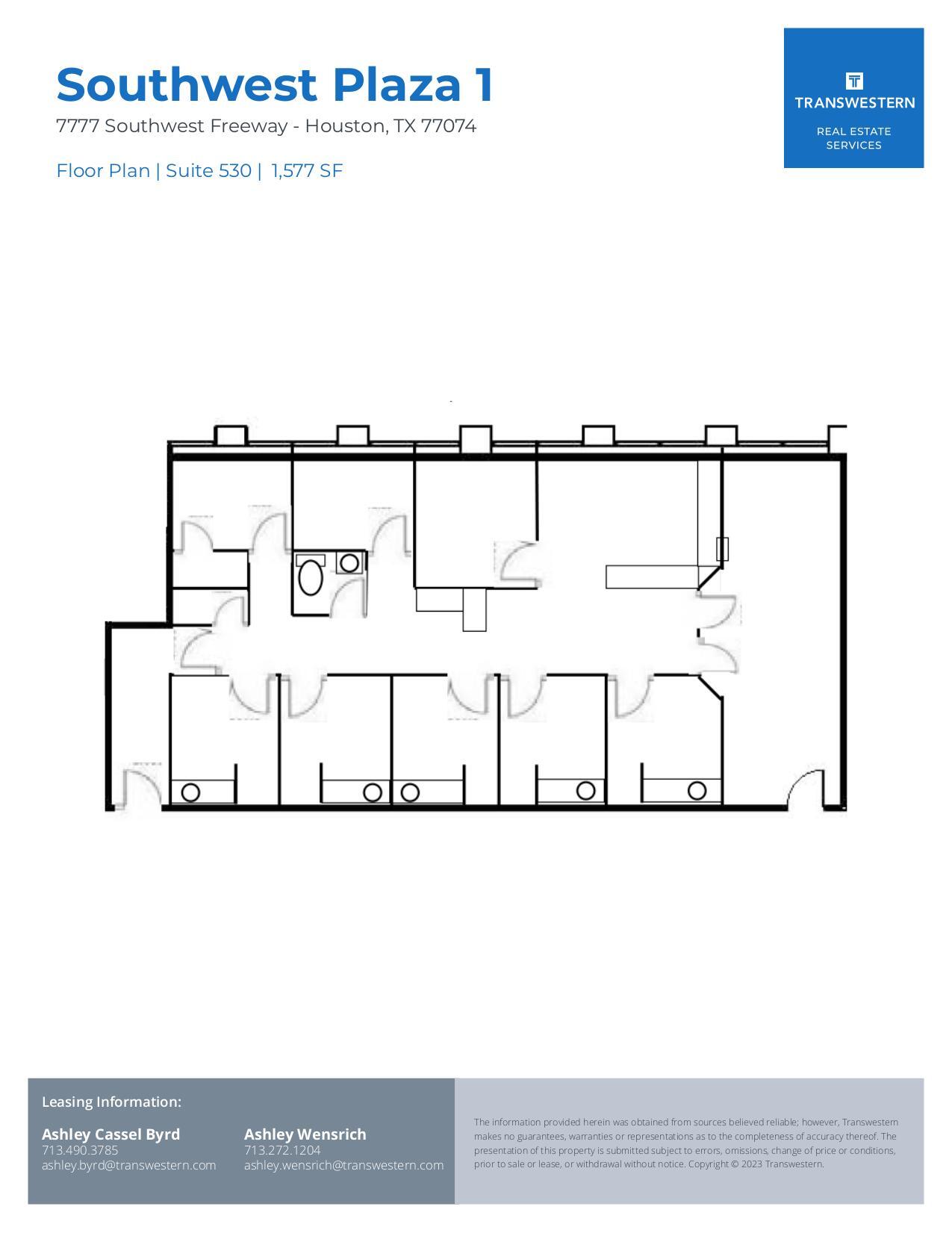 7737 Southwest Fwy, Houston, TX à louer Plan d’étage- Image 1 de 1