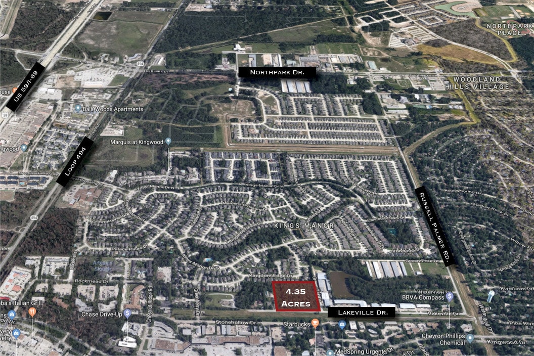 0 Lakeville Dr, Kingwood, TX for sale Aerial- Image 1 of 17