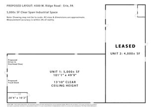 4300 W Ridge Rd, Erie, PA à louer Plan d’étage- Image 2 de 5