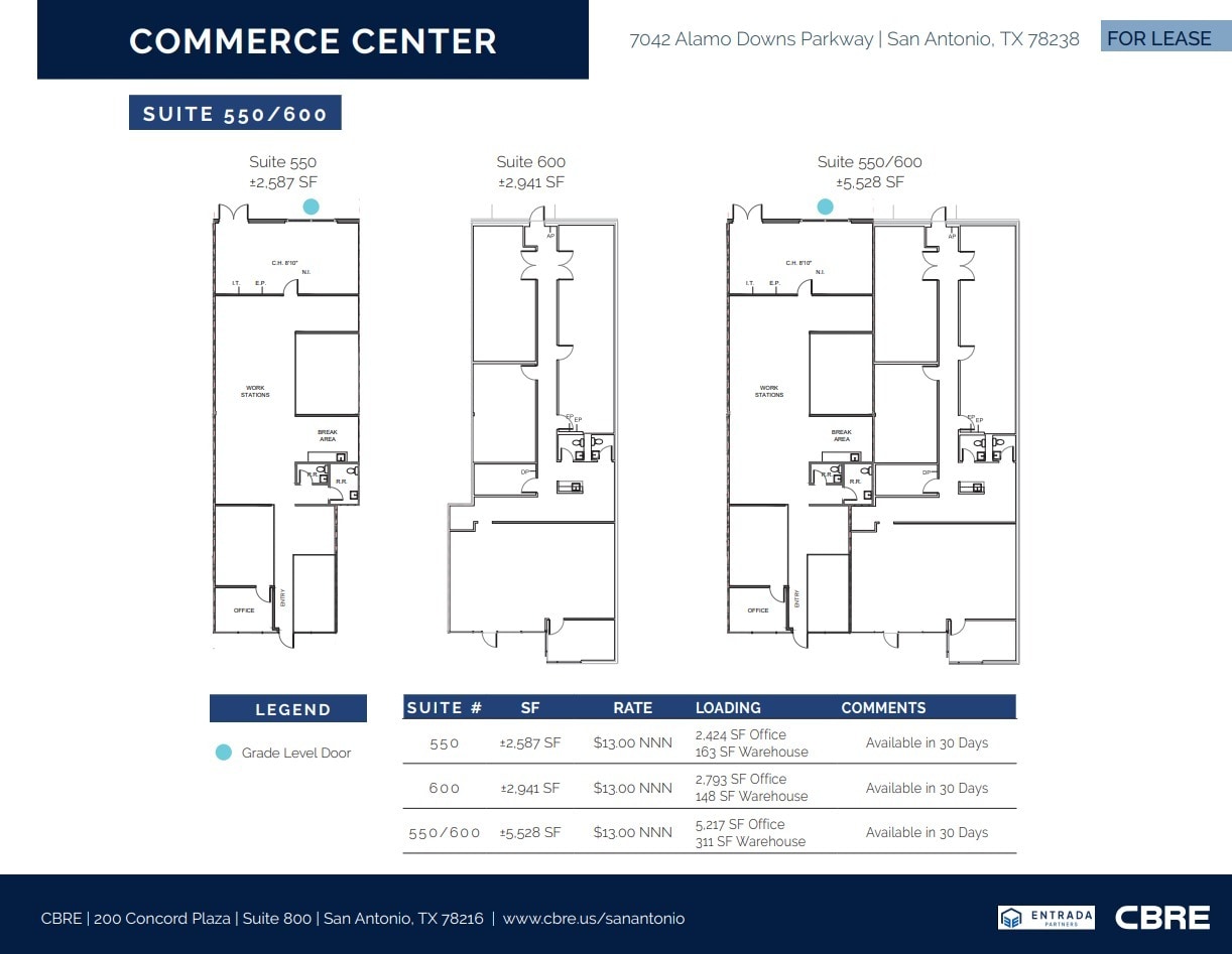 7042 Alamo Downs Pky, San Antonio, TX for lease Floor Plan- Image 1 of 1