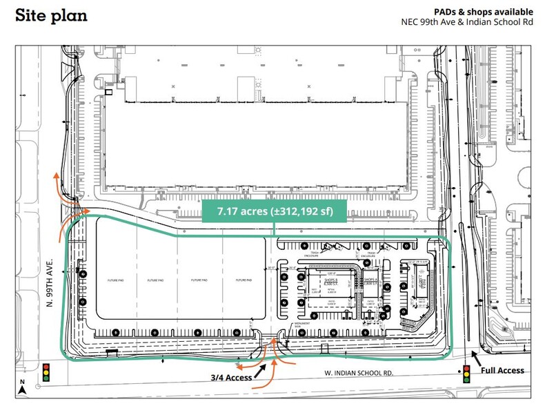 NEC 99th Ave & Indian School Rd, Phoenix, AZ à louer - Plan de site - Image 2 de 2