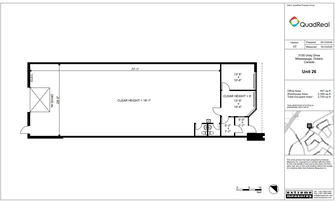 4181 Sladeview Cres, Mississauga, ON for lease Floor Plan- Image 1 of 1