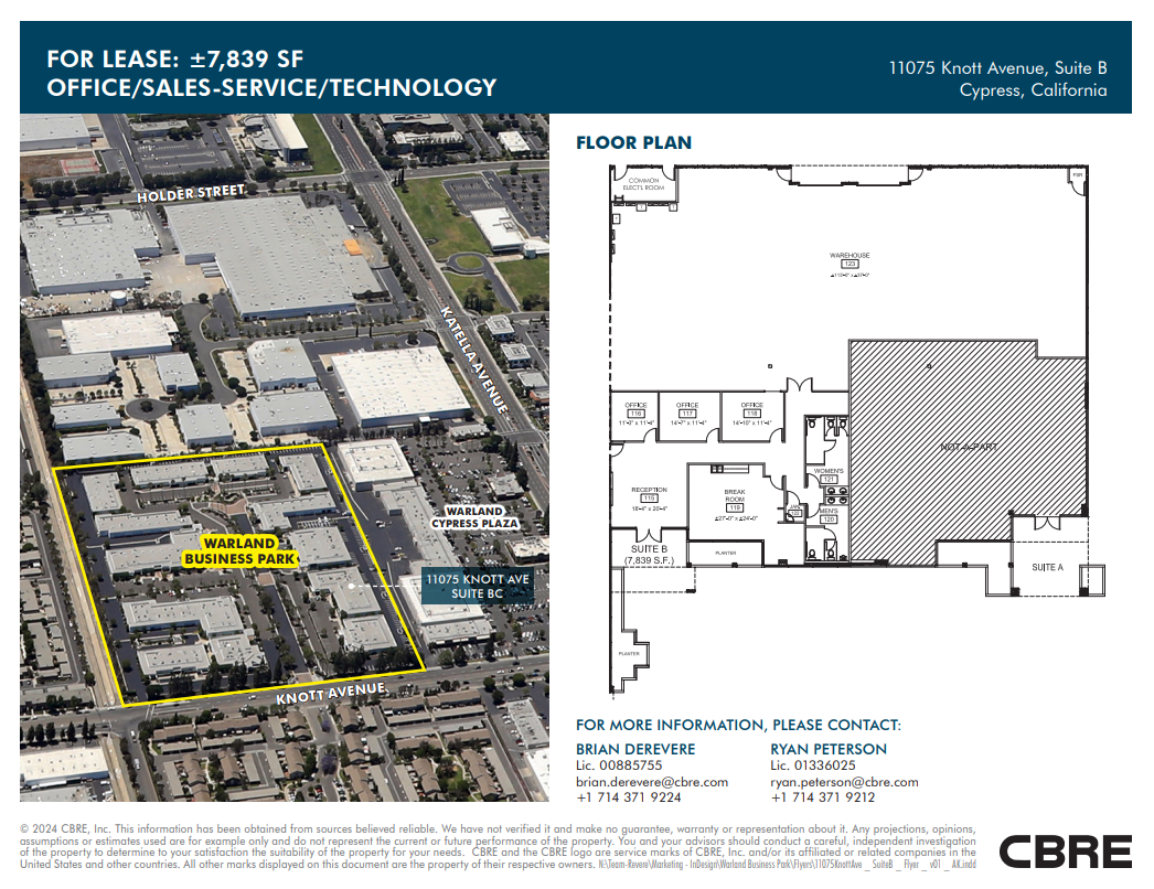 11065 Knott Ave, Cypress, CA for lease Floor Plan- Image 1 of 1