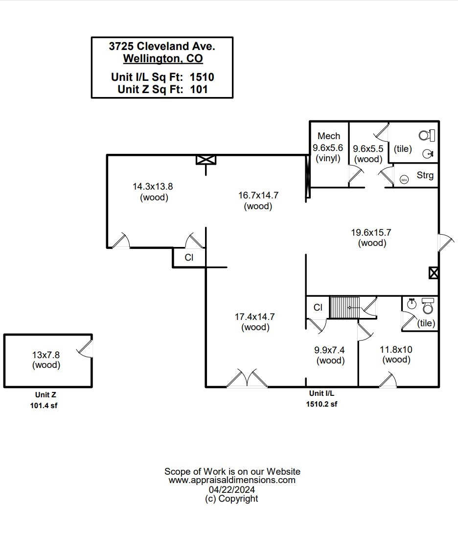 3725 W Cleveland Ave, Wellington, CO à louer Plan d  tage- Image 1 de 1