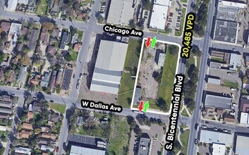 300 S Bicentennial Blvd, McAllen, TX - AERIAL  map view