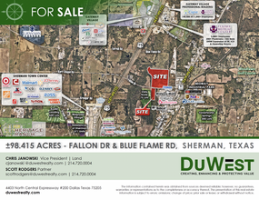 NWQ & SWQ Fallon Dr & Blue Flame Rd, Sherman, TX - AERIAL  map view - Image1