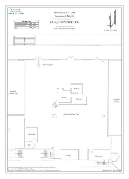 Retail in Nîmes for lease - Floor Plan - Image 2 of 2