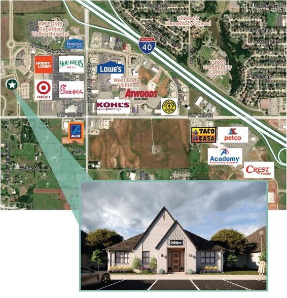 1530 Health Center Pky, Yukon, OK à louer - Aérien - Image 3 de 5