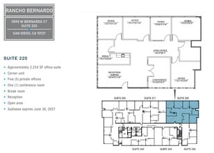 11590 W Bernardo Ct, San Diego, CA for lease Floor Plan- Image 1 of 1