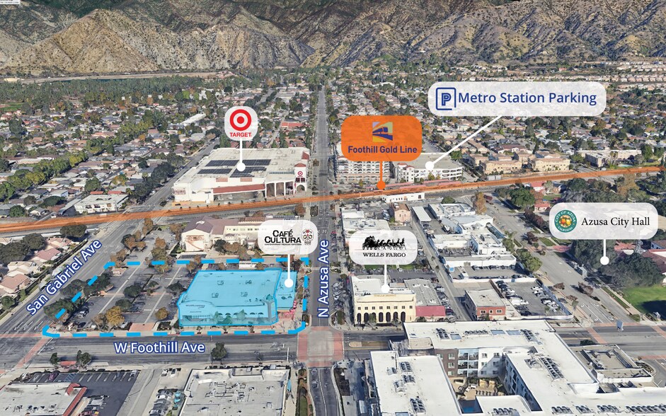 101 W Foothill Blvd, Azusa, CA à louer - Photo du bâtiment - Image 2 de 6