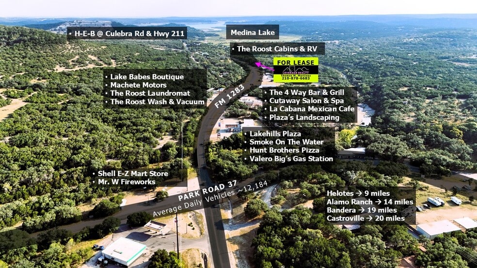 9926 FM 1283, Lakehills, TX for lease - Building Photo - Image 2 of 11