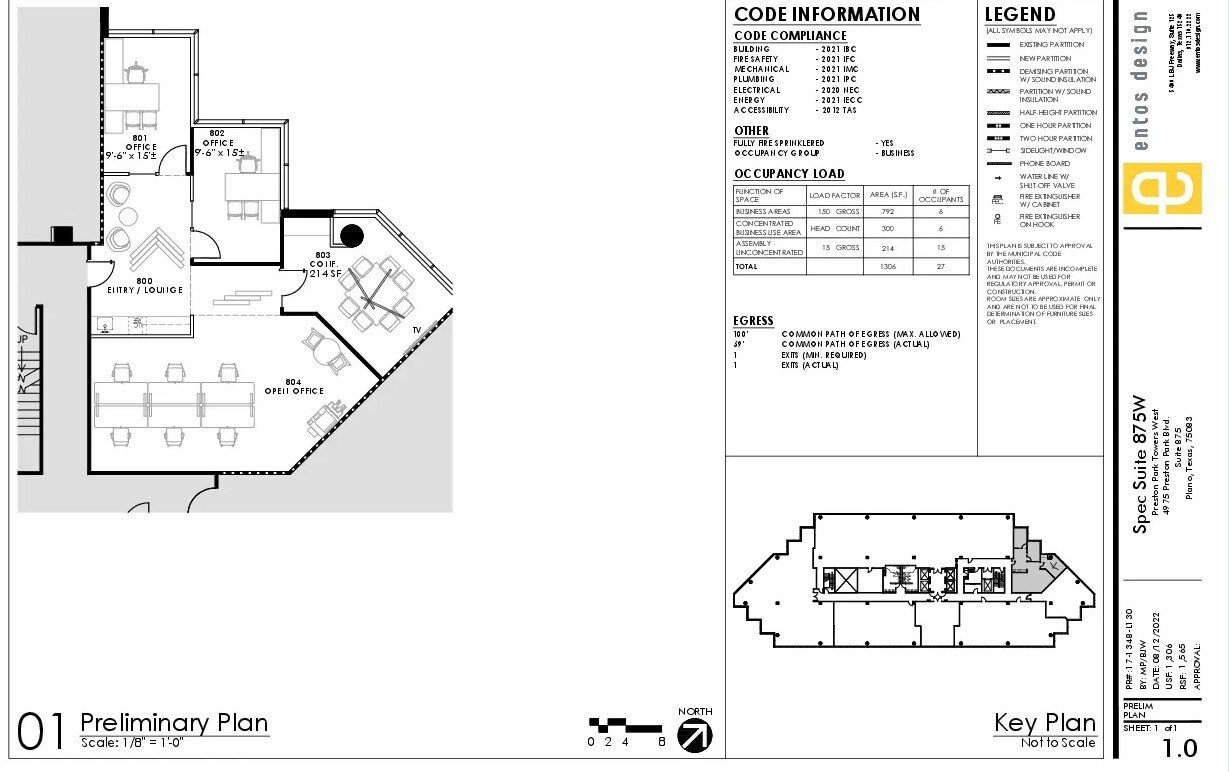 4975 Preston Park Blvd, Plano, TX à louer Plan d’étage- Image 1 de 1
