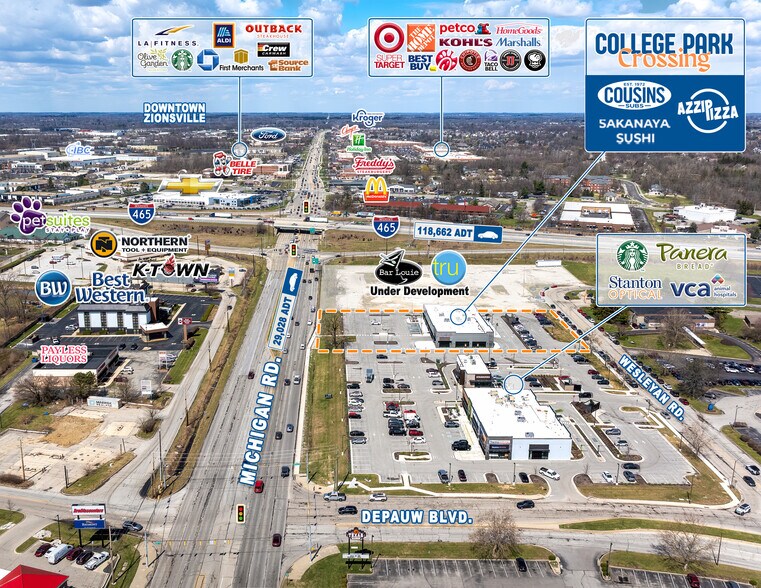 9315-9321 Michigan Rd, Indianapolis, IN à vendre - Photo du bâtiment - Image 3 de 10