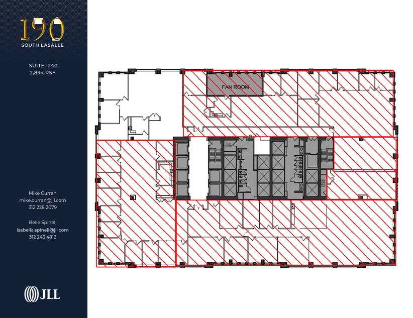 190 S La Salle St, Chicago, IL à louer Plan d’étage- Image 1 de 1