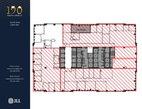 190 S La Salle St, Chicago, IL à louer Plan d’étage- Image 1 de 1