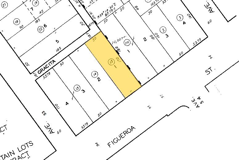 5317 N Figueroa St, Los Angeles, CA à louer - Plan cadastral - Image 2 de 3