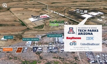 9437 E Old Vail Rd, Tucson, AZ - Aerial map view