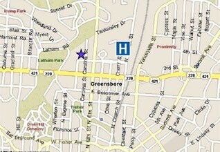 1301 Carolina St, Greensboro, NC - AERIAL  map view - Image1