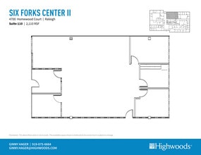 4700 Homewood Ct, Raleigh, NC for lease Floor Plan- Image 1 of 2