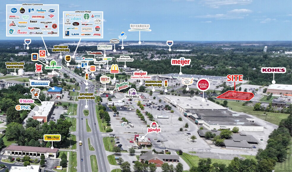 2740 Allison Ln, Jeffersonville, IN for sale - Aerial - Image 2 of 9