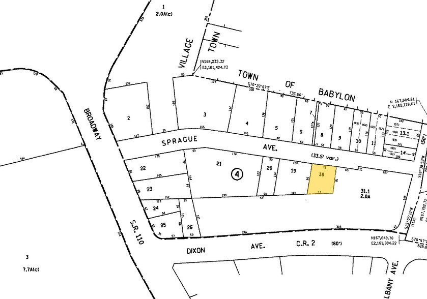51 Sprague Ave, Amityville, NY à louer - Plan cadastral - Image 3 de 6