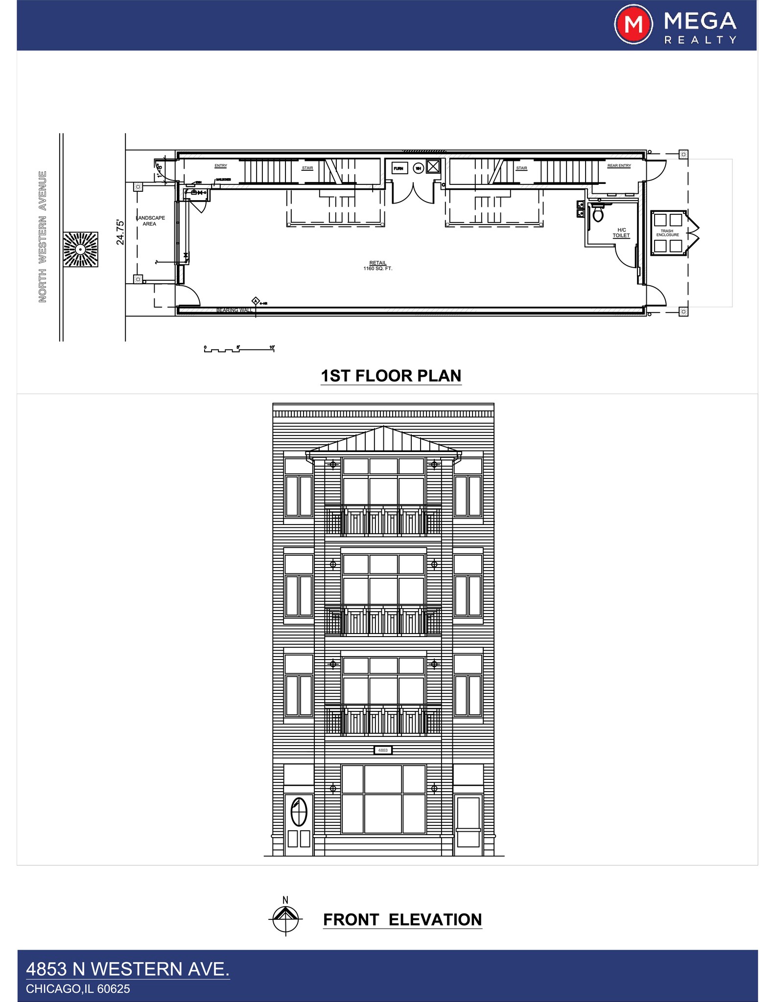 4853 N Western Ave, Chicago, IL for lease Site Plan- Image 1 of 1